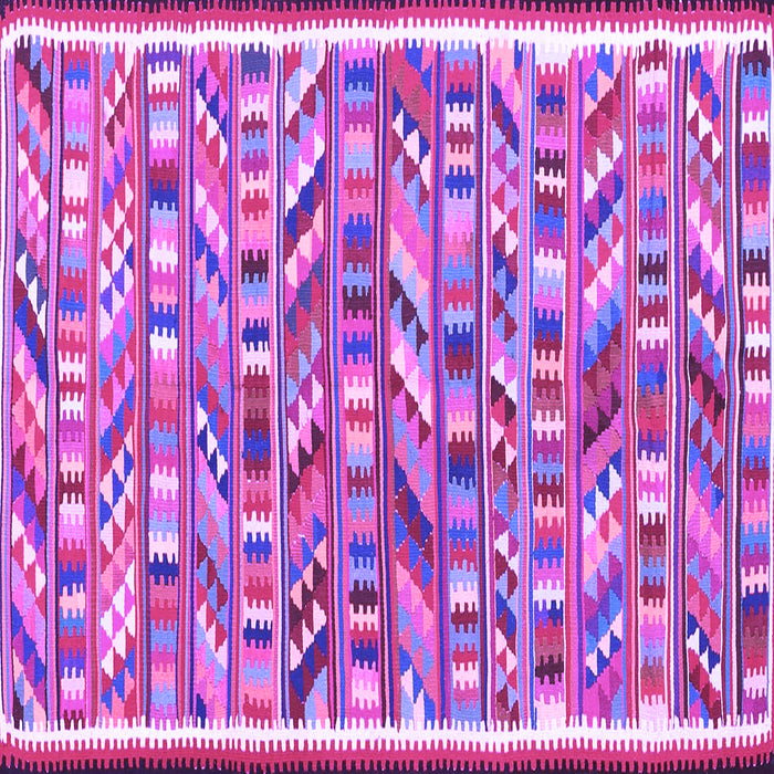 Square Machine Washable Abstract Purple Contemporary Area Rugs, wshcon2963pur