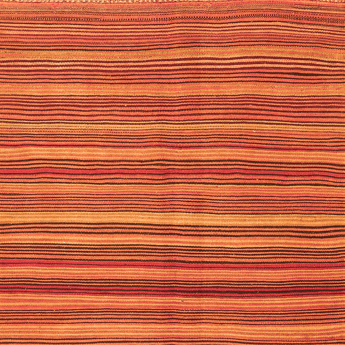 Round Machine Washable Oriental Orange Traditional Area Rugs, wshcon2964org