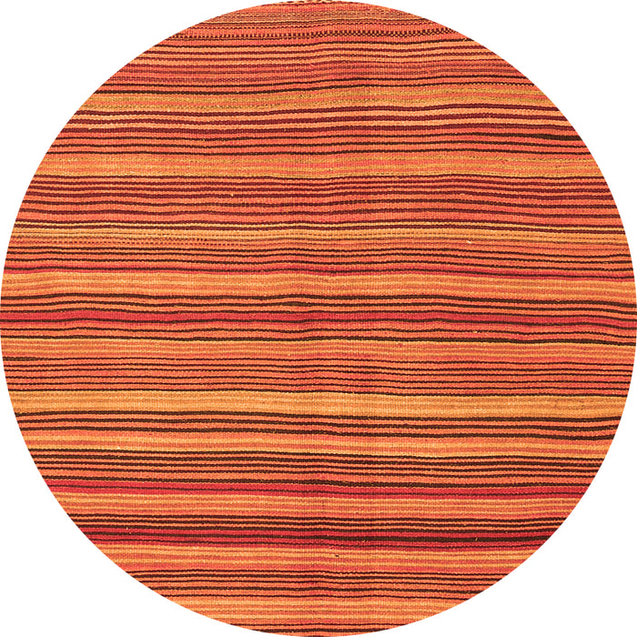 Square Oriental Orange Traditional Rug, con2964org