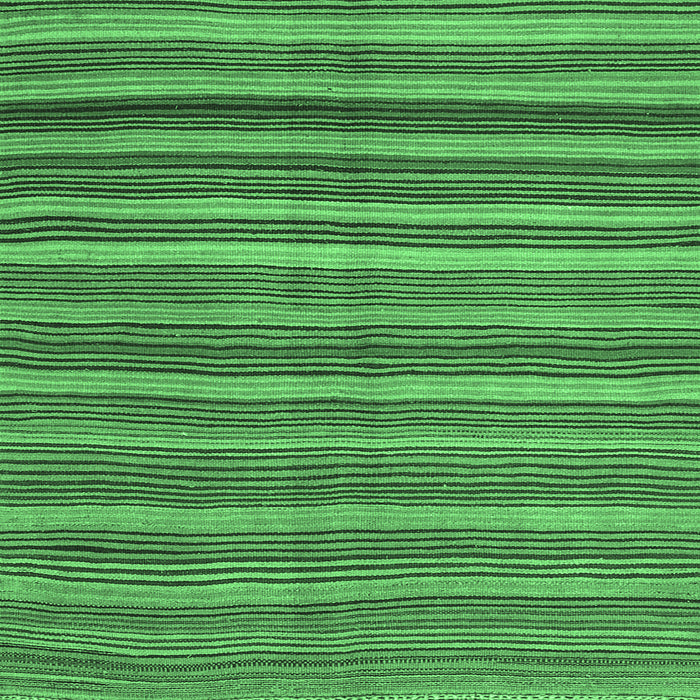 Square Machine Washable Oriental Emerald Green Traditional Area Rugs, wshcon2964emgrn