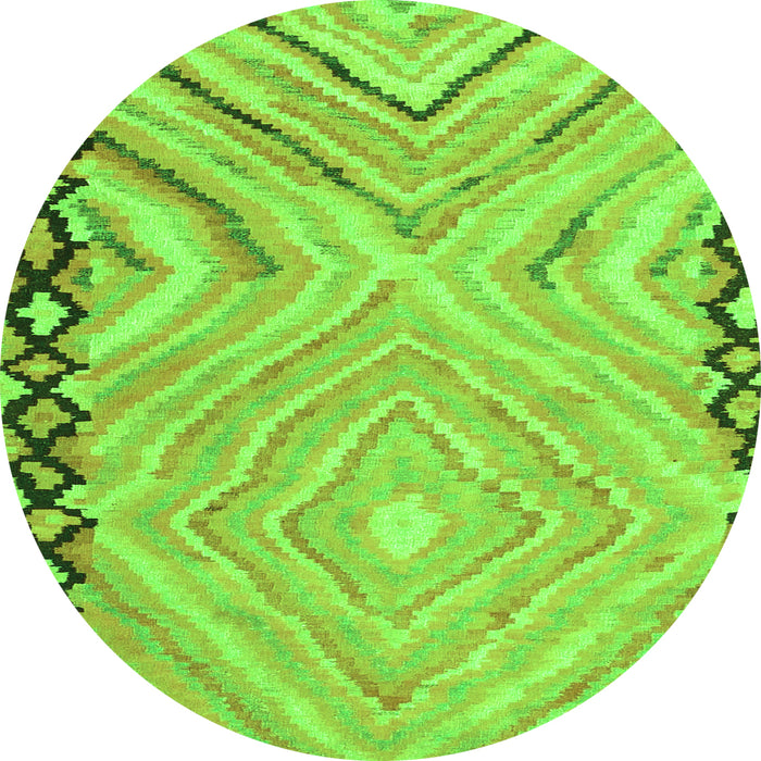 Square Oriental Green Traditional Rug, con2965grn