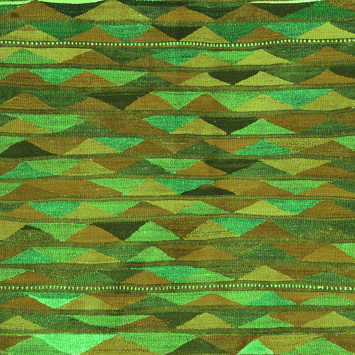 Serging Thickness of Oriental Green Traditional Rug, con2966grn