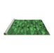 Sideview of Machine Washable Oriental Emerald Green Traditional Area Rugs, wshcon2966emgrn