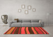 Machine Washable Oriental Orange Traditional Area Rugs in a Living Room, wshcon2967org