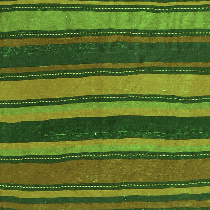 Round Machine Washable Oriental Green Traditional Area Rugs, wshcon2967grn