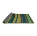 Sideview of Oriental Turquoise Traditional Rug, con2967turq