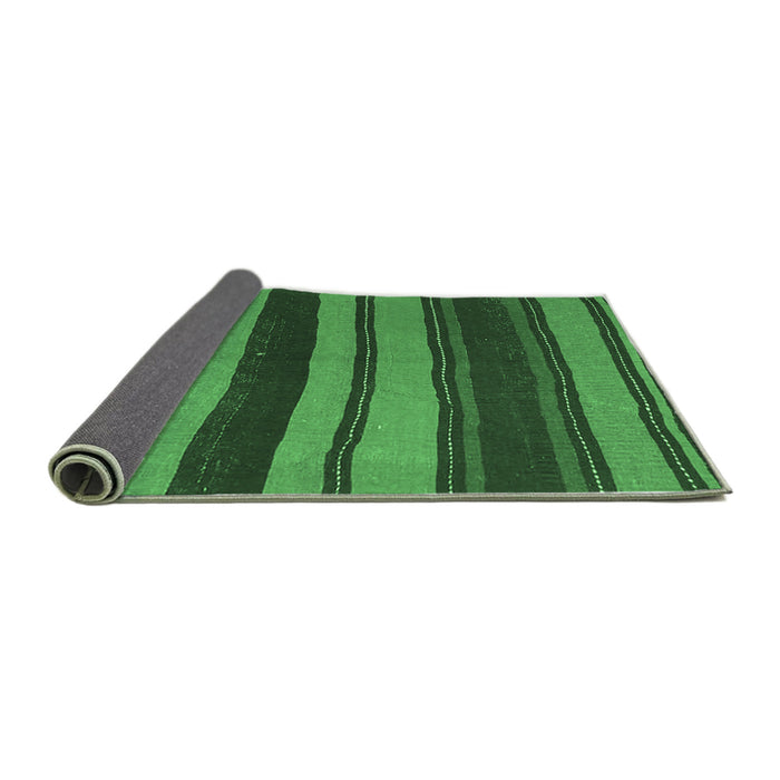 Sideview of Oriental Emerald Green Traditional Rug, con2967emgrn