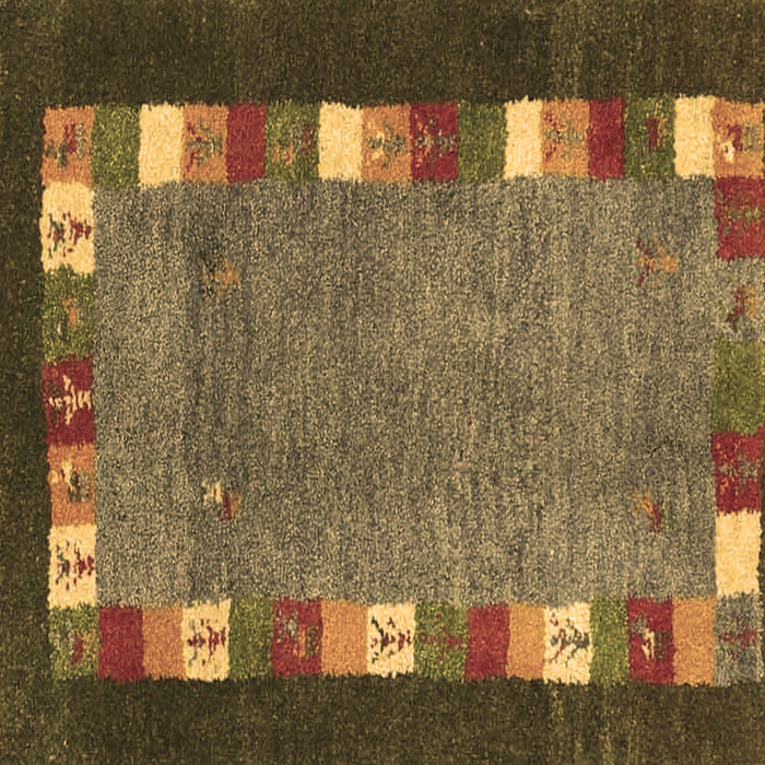 Square Abstract Brown Contemporary Rug, con2968brn