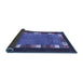 Sideview of Abstract Blue Contemporary Rug, con2968blu