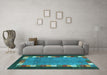 Machine Washable Abstract Light Blue Contemporary Rug in a Living Room, wshcon2968lblu