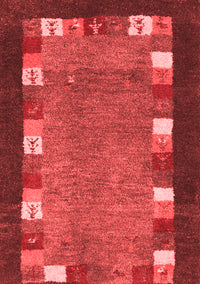 Abstract Red Contemporary Rug, con2968red