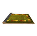 Sideview of Abstract Yellow Contemporary Rug, con2968yw