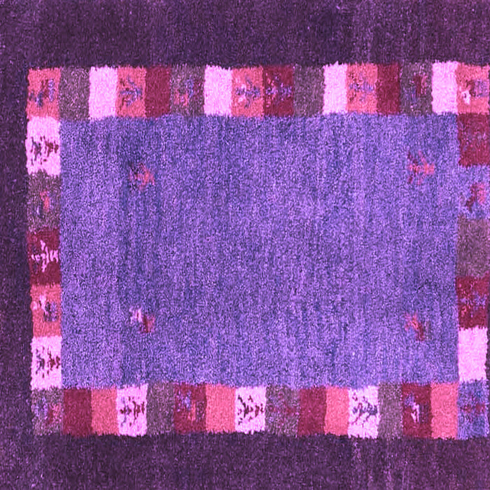 Square Abstract Purple Contemporary Rug, con2968pur