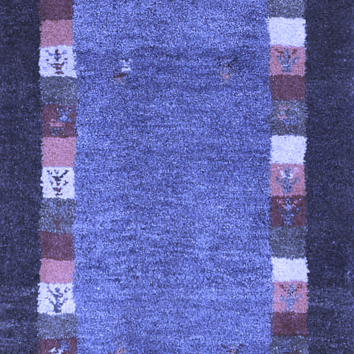 Abstract Blue Contemporary Rug, con2968blu