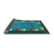 Sideview of Abstract Light Blue Contemporary Rug, con2968lblu