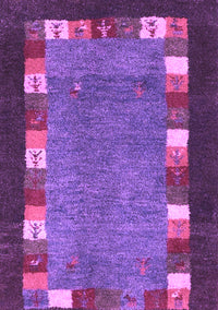 Abstract Purple Contemporary Rug, con2968pur