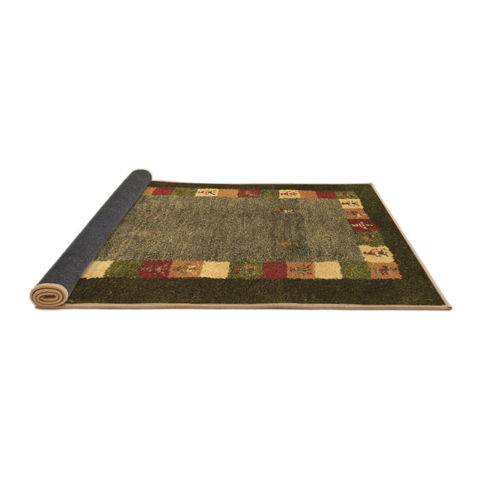 Sideview of Abstract Brown Contemporary Rug, con2968brn