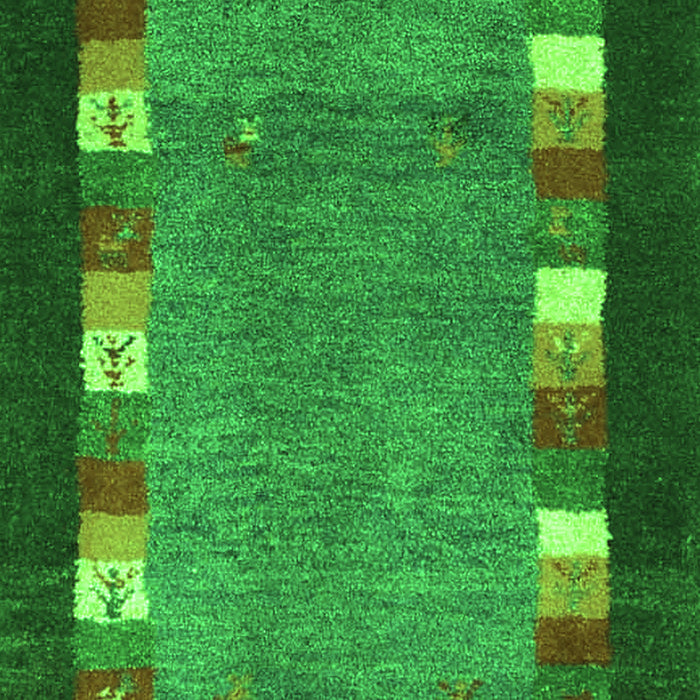 Abstract Green Contemporary Rug, con2968grn