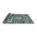 Sideview of Patchwork Light Blue Transitional Rug, con2969lblu