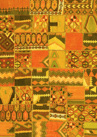 Patchwork Yellow Transitional Rug, con2969yw