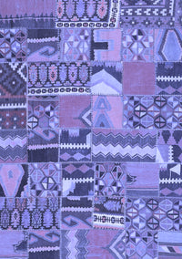 Patchwork Blue Transitional Rug, con2969blu