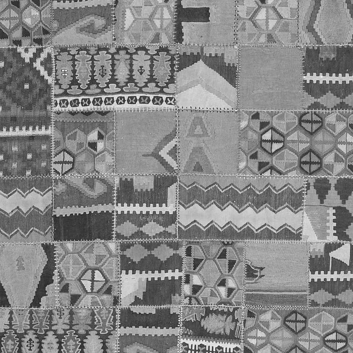 Patchwork Gray Transitional Rug, con2969gry