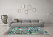 Machine Washable Patchwork Light Blue Transitional Rug in a Living Room, wshcon2969lblu