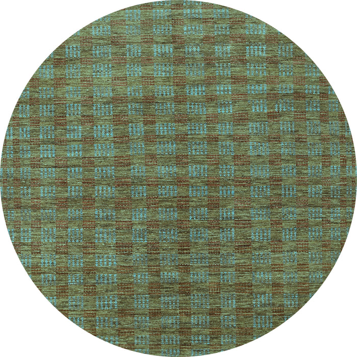 Round Machine Washable Abstract Light Blue Contemporary Rug, wshcon296lblu