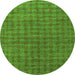 Machine Washable Abstract Green Contemporary Area Rugs, wshcon296grn