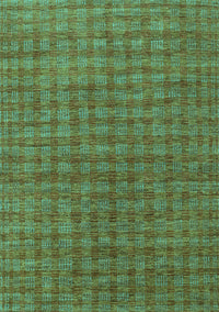 Abstract Turquoise Contemporary Rug, con296turq