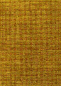 Abstract Yellow Contemporary Rug, con296yw