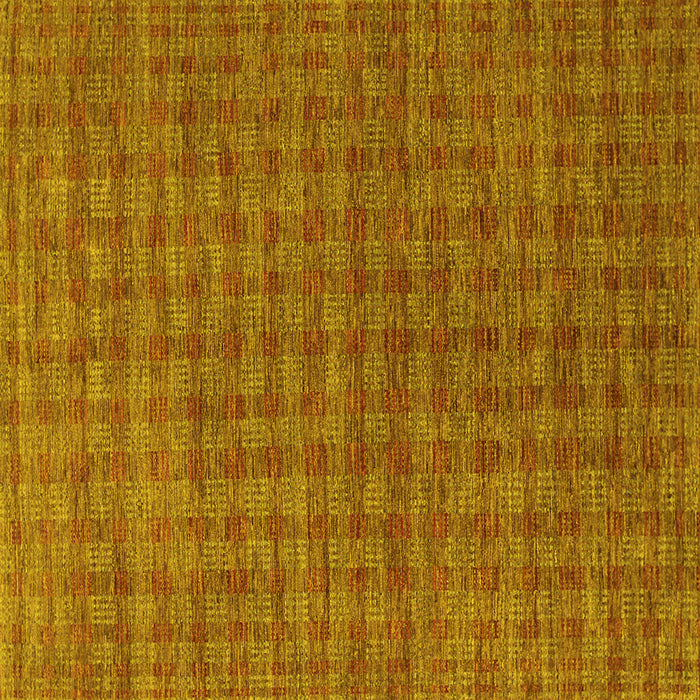 Square Abstract Yellow Contemporary Rug, con296yw