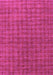 Machine Washable Abstract Pink Contemporary Rug, wshcon296pnk