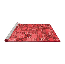 Transitional Red Washable Rugs