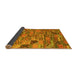 Sideview of Patchwork Yellow Transitional Rug, con2970yw