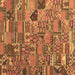 Square Patchwork Brown Transitional Rug, con2970brn