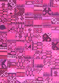 Patchwork Pink Transitional Rug, con2970pnk