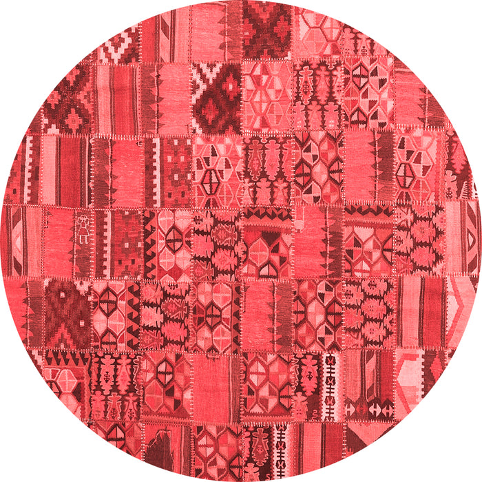 Patchwork Red Transitional Rug, con2970red