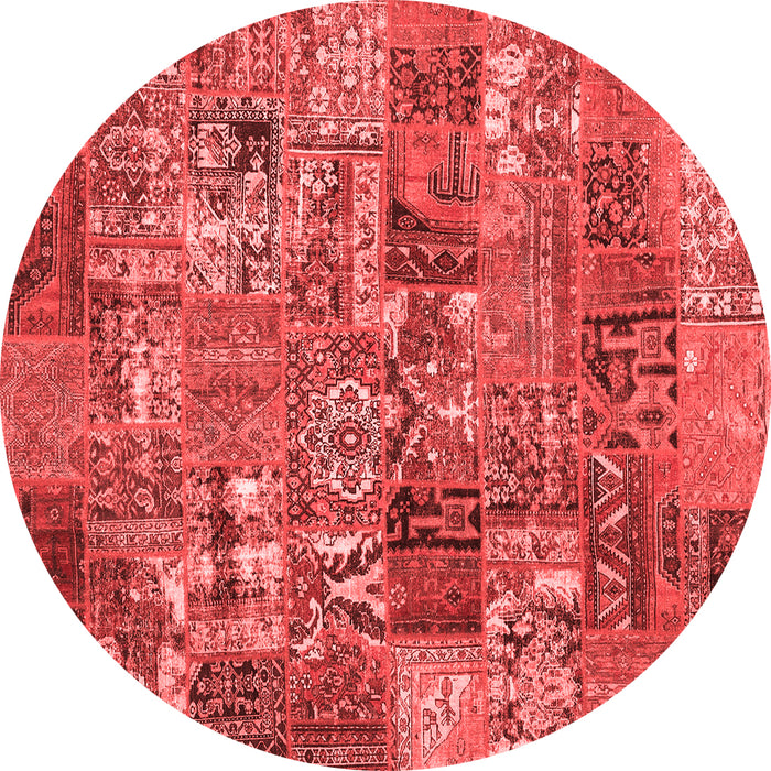 Abstract Red Contemporary Rug, con2971red