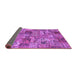 Sideview of Abstract Purple Contemporary Rug, con2971pur