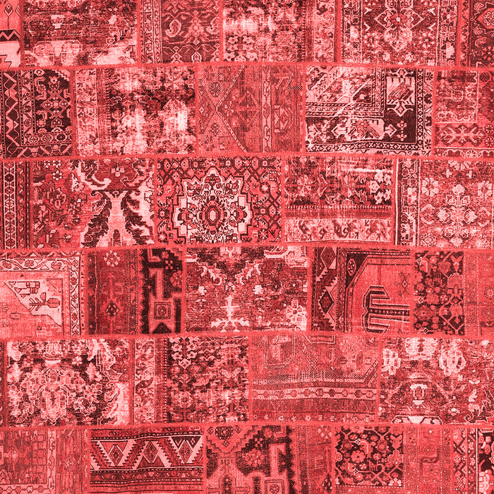 Machine Washable Abstract Red Contemporary Rug, wshcon2971red