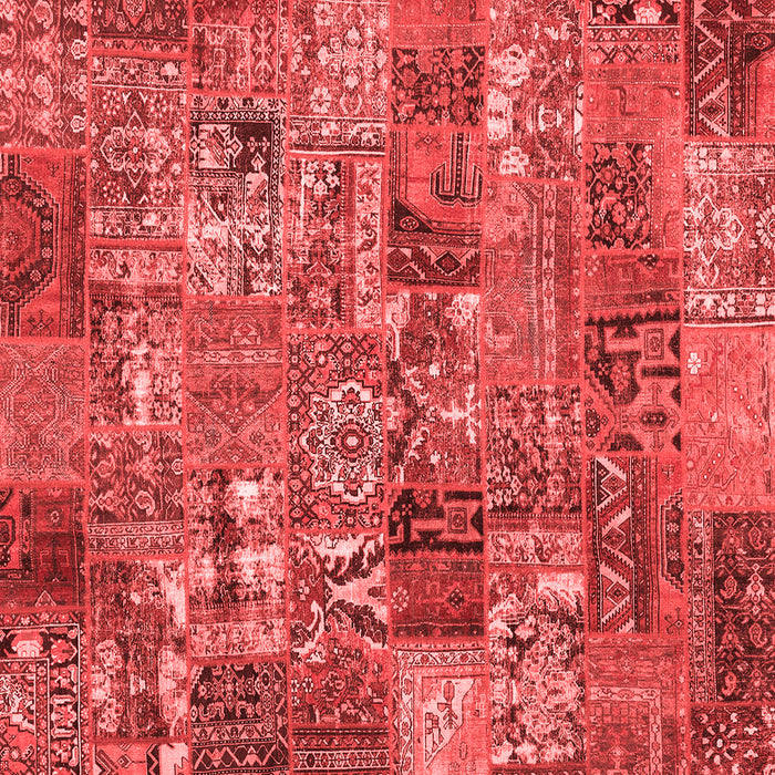Abstract Red Contemporary Rug, con2971red