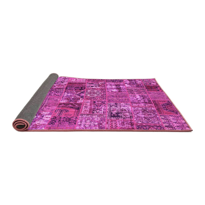 Sideview of Abstract Pink Contemporary Rug, con2971pnk