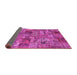 Sideview of Abstract Pink Contemporary Rug, con2971pnk