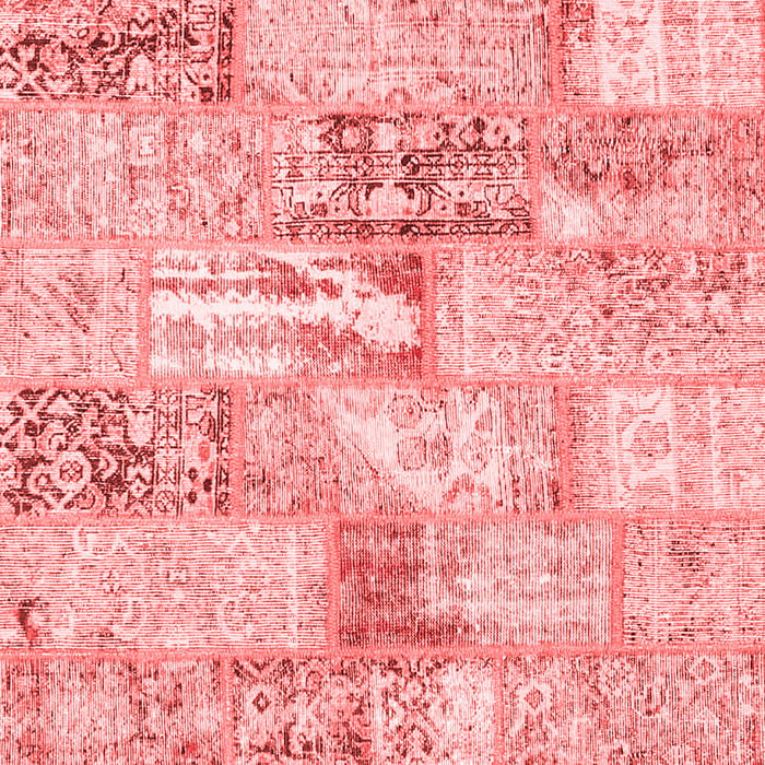 Patchwork Red Transitional Rug, con2972red