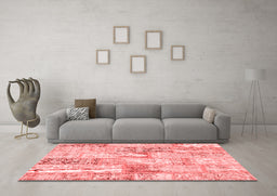 Transitional Red Washable Rugs