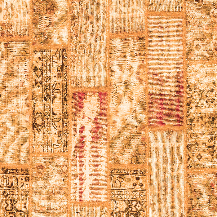 Patchwork Orange Transitional Rug, con2972org
