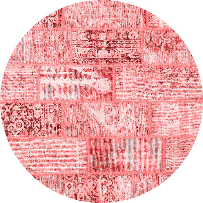 Patchwork Red Transitional Rug, con2972red