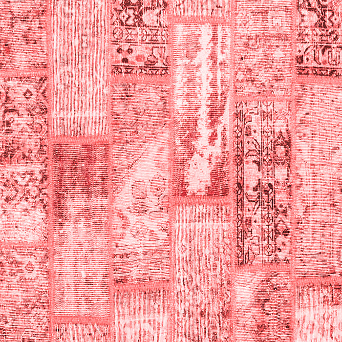 Patchwork Red Transitional Area Rugs