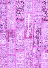 Patchwork Purple Transitional Rug, con2972pur